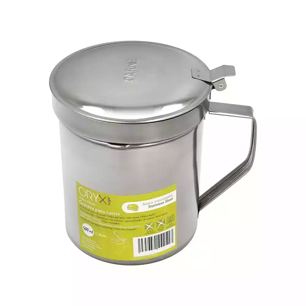 Grasera inoxidable para aceite usado “Carne”