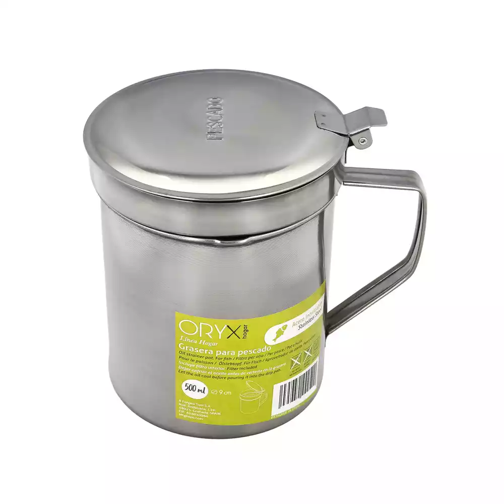 Grasera inoxidable para aceite usado “Pescado”