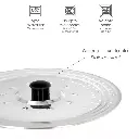 Tapa multiusos para sartén de acero inoxidable