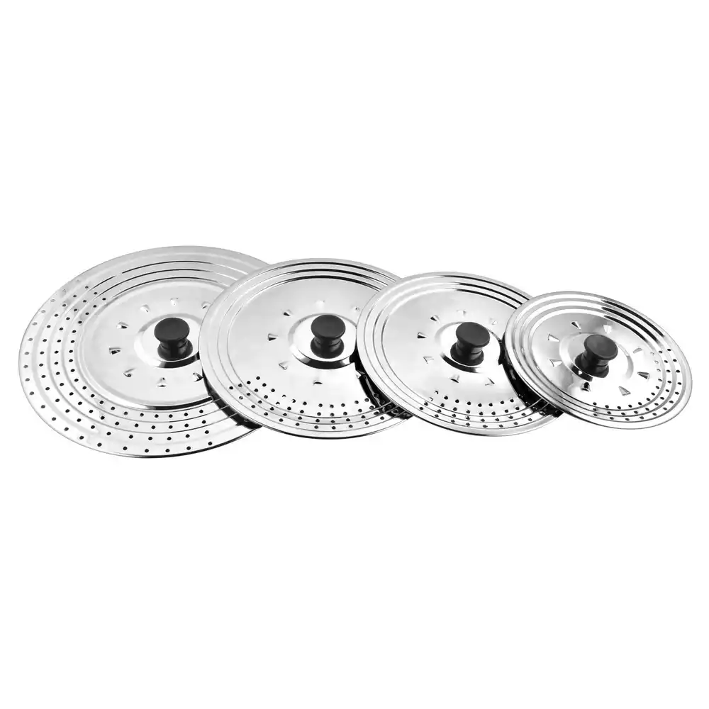 Tapa multiusos para sartén de acero inoxidable