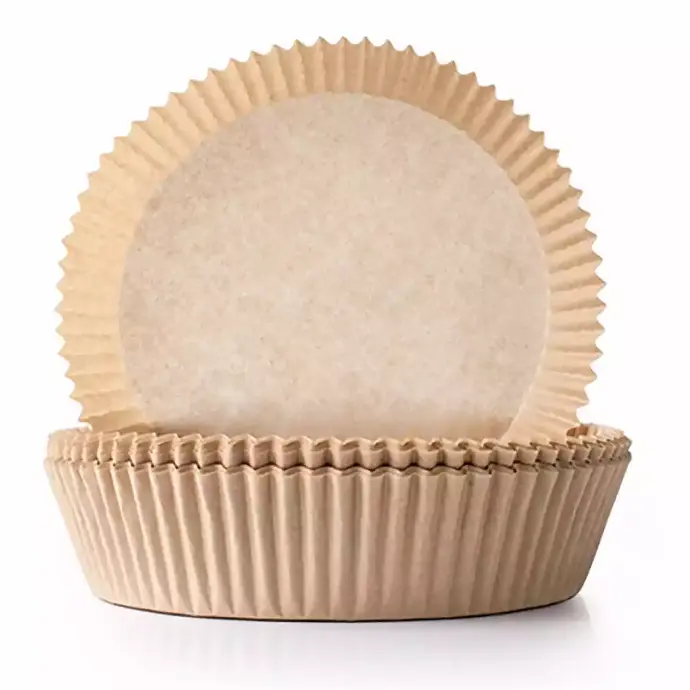 [8411922470512] 50 bandejas de papel para freidora de aire. Redonda 16x4cm.