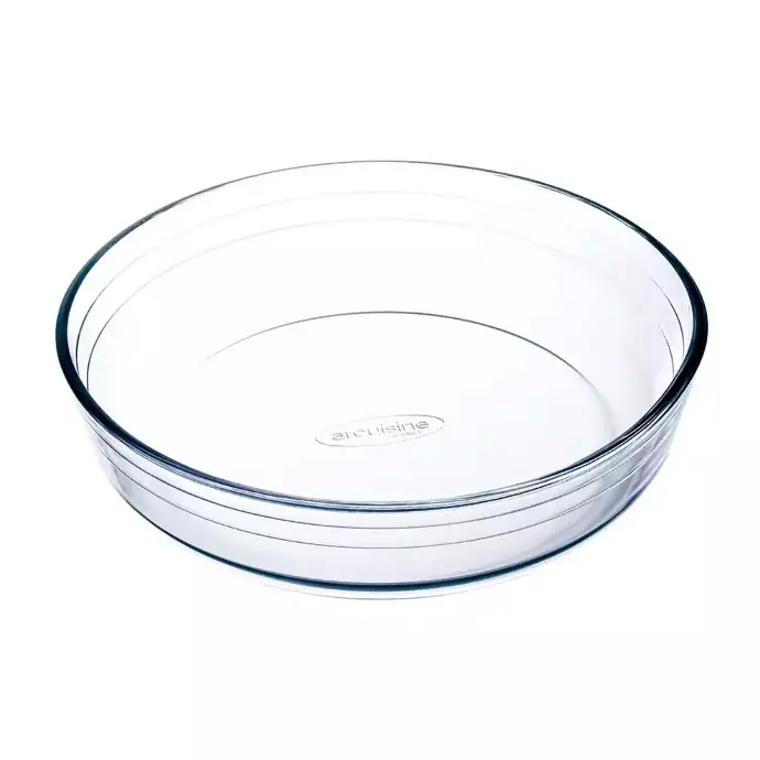 Molde redondo de vidrio para horno 23x6cm