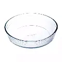 Molde redondo de vidrio para horno 23x6cm