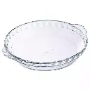 Molde redondo de vidrio para horno 26x23x5cm