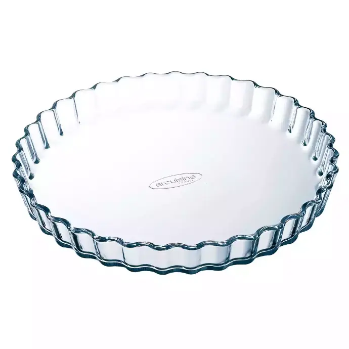 Molde redondo de vidrio para horno 28x4cm