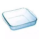 Bandeja cuadrada de vidrio templado