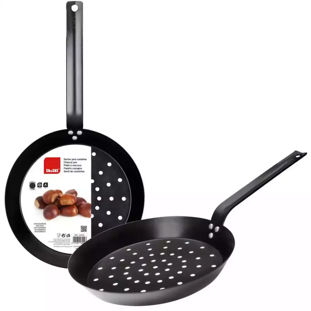 Sartén para asar Castañas 26 cm.