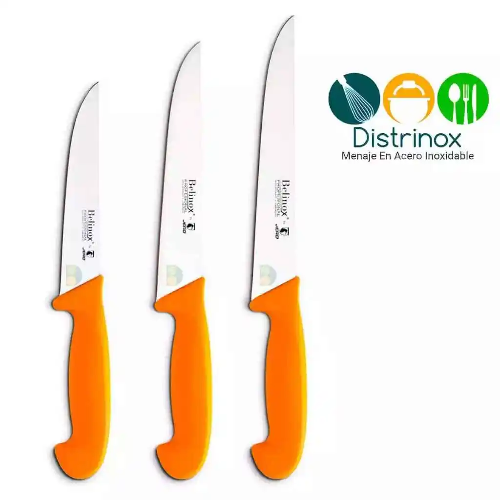 Cuchillo de acero profesional carniceros (Seleccione un tamaño)