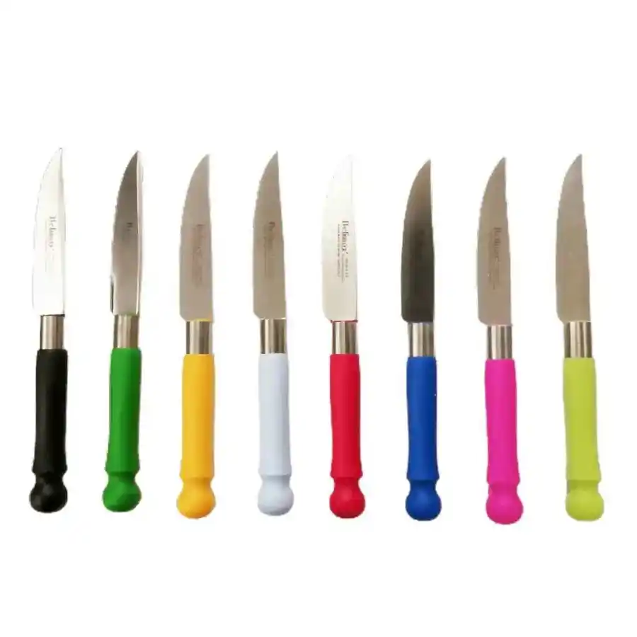 [8436540947987] Cuchillo liso de mesa - cocina 9 cm colores