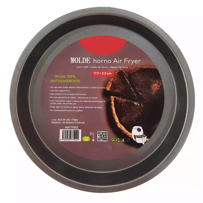 Bandeja para horno y freidora de aire. Redonda (Seleccione aquí el tamaño)