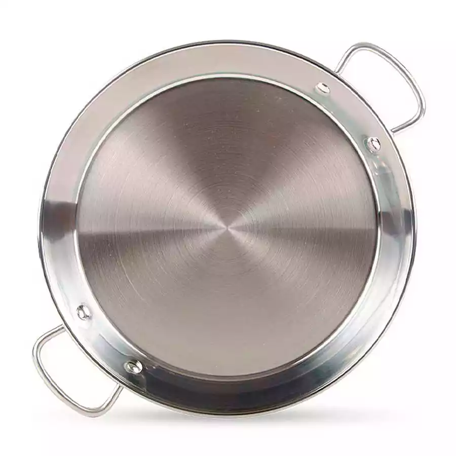 Paellera de acero Inoxidable Vitrocerámica e Inducción (Selecciona aquí un tamaño)