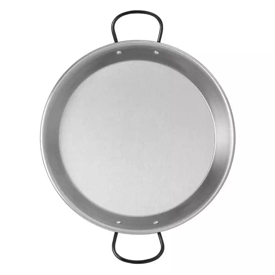 Paellera de acero pulido Vitrocerámica e Inducción (Selecciona aquí un tamaño)