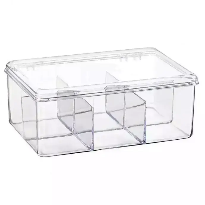 Caja multiuso de plástico - 6 separaciones